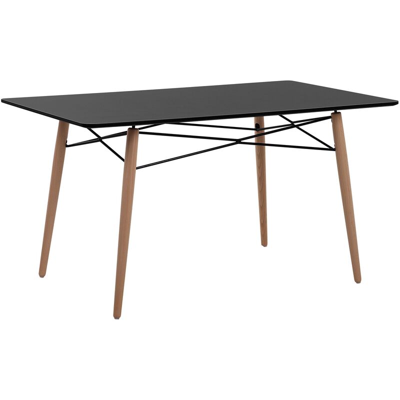 

Mesa de comedor negra 140x80 cm BIONDI