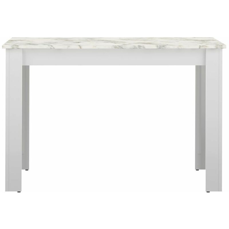 

Mesa de comedor NICE blanco y mármol, 110 x 70 x 73 - blanco y mármol