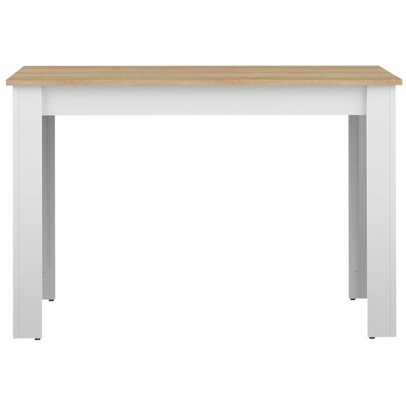 

Mesa de comedor NICE blanco y roble natural, 110 x 70 x 73 - blanco y roble natural