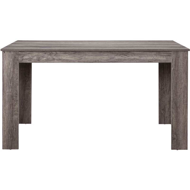 

[en.casa] - Mesa de comedor para 6 sillas - roble oscuro 140x90cm - mesa de cocina rectangular