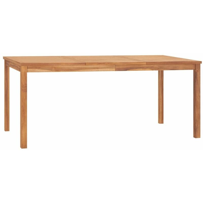 

Mesa de comedor para jardin madera maciza de teca 180x90x77 cm