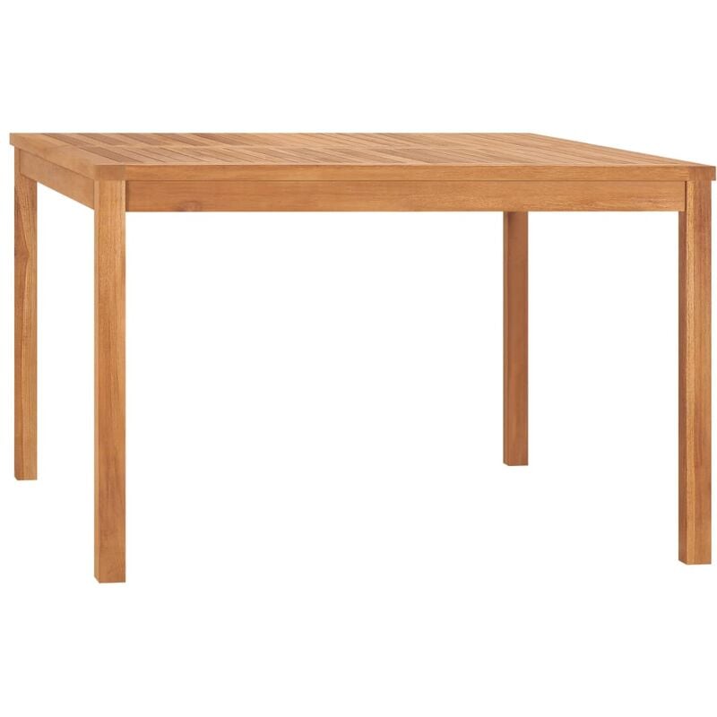 

Mesa de comedor para jardín madera maciza de teca 120x120x77 cm