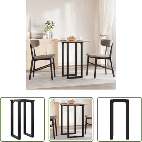 Mesa de comedor -  Patas de mesa de comedor estructura O acero 40x40x73 cm