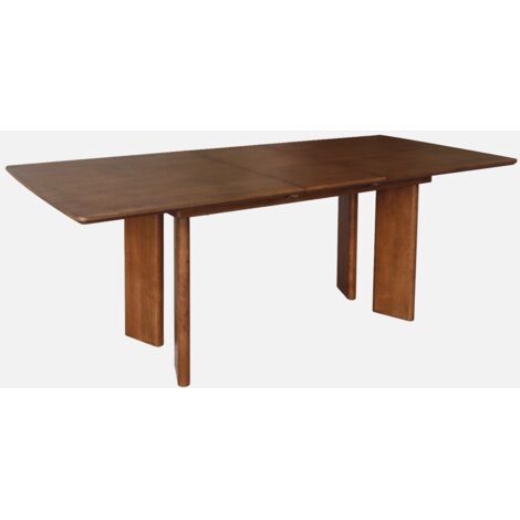 Mesa de comedor rectangular extensible de madera, 6-8 plazas