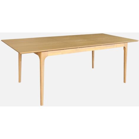 Mesa de comedor rectangular extensible de madera, 6-8 plazas