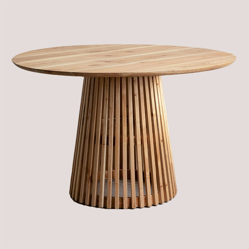 

Sklum - Mesa de Comedor Redonda en Madera Mura Ø120 cm