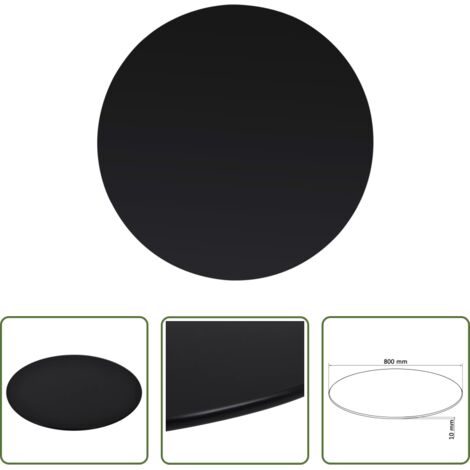 Mesa de comedor -  Tablero de mesa de cristal templado redondo 800 mm