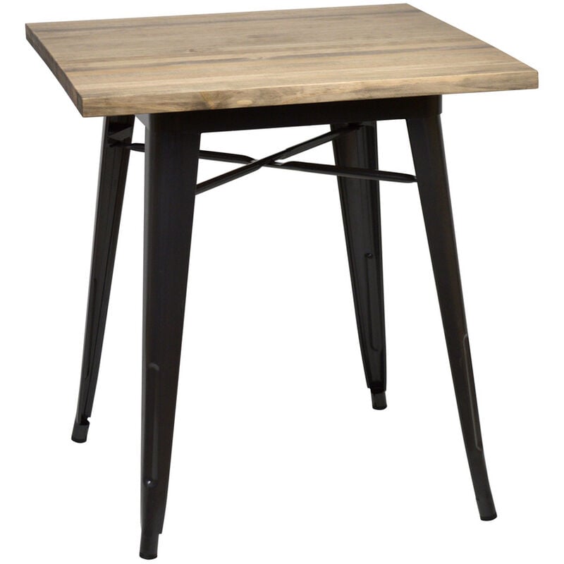 

Mesa de comedor Tudix Vintage Industrial. 70X70x75cm 30mm. Gunmetal