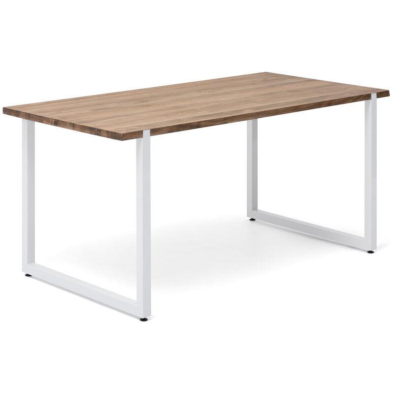 

BHD - Mesa de comedor Uley estilo Vintage Industrial 80x160x76cm 30mm Blanco