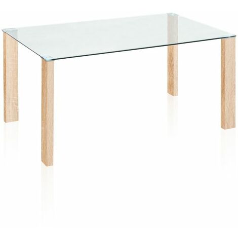 Mesa de comedor Valya Cristal - Cambria 90cm (ancho) x 75cm (alto)