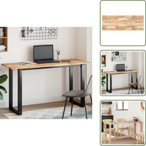 Mesa de comedor - vidaXL Tablero de mesa rectangular madera maciza acacia 140x50x2 cm - Mesa de centro