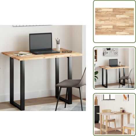 Mesa de comedor - vidaXL Tablero de mesa rectangular madera maciza de acacia 100x70x2 cm - Mesa de centro