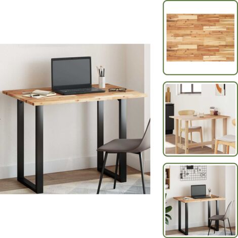 Mesa de comedor - vidaXL Tablero de mesa rectangular madera maciza de acacia 100x70x2 cm - Mesa de centro