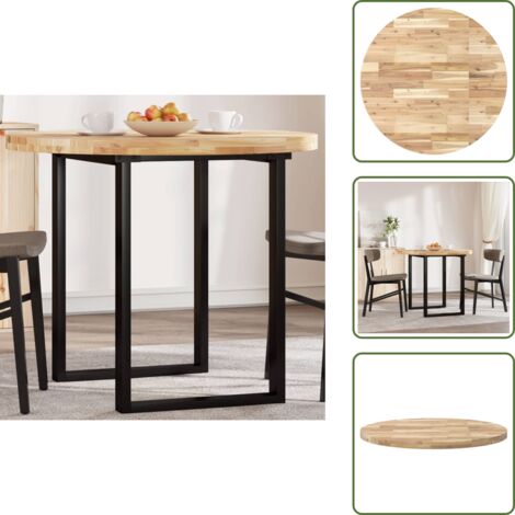 Mesa de comedor - vidaXL Tablero de mesa redondo madera maciza de acacia Ø90x4 cm - Mesa de bar