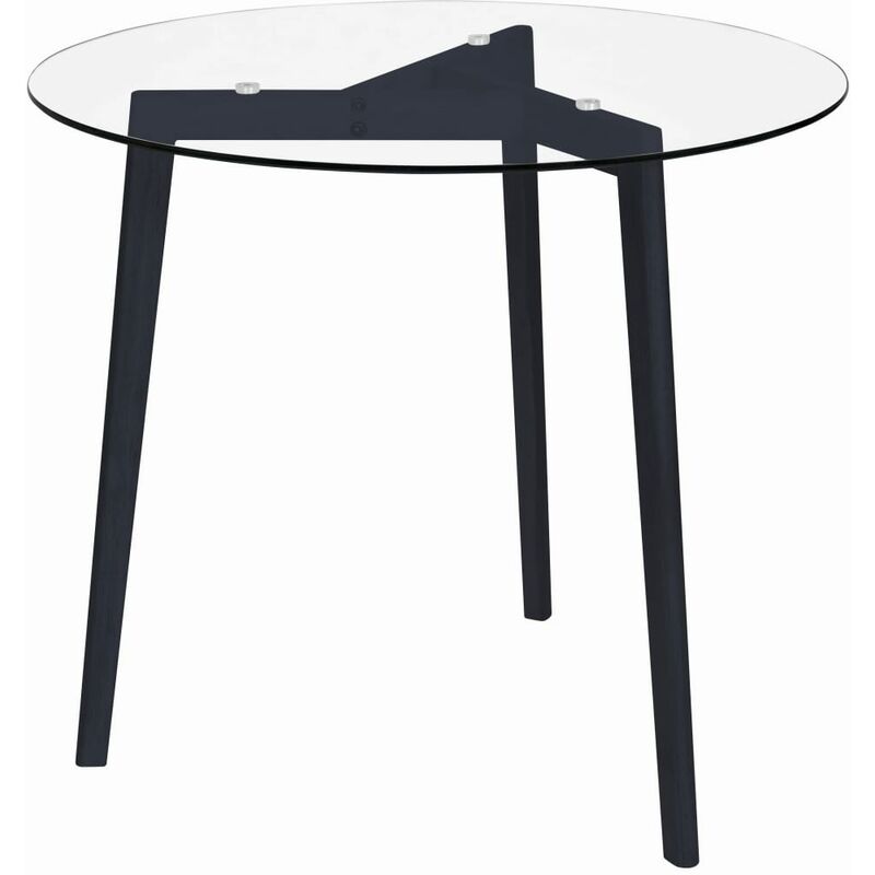 

Mesa de comedor vidrio templado transparente 80 cm