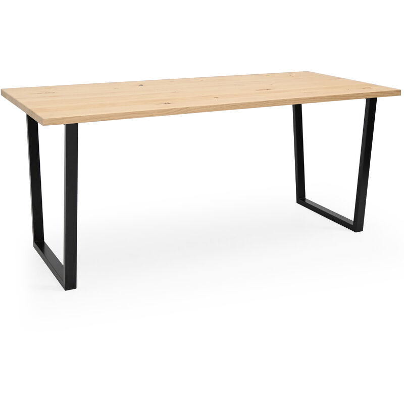 

Decowood - Mesa de comedor Gala natural y negra 160cm