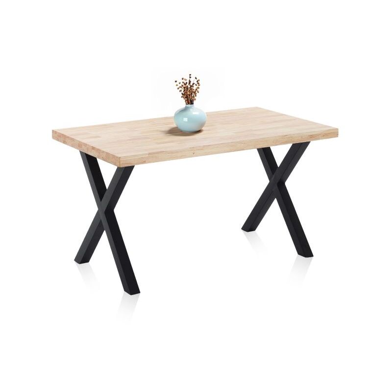 

Abecedario - Mesa de comedor X-Loft 140Roble salvaje-negro140x80