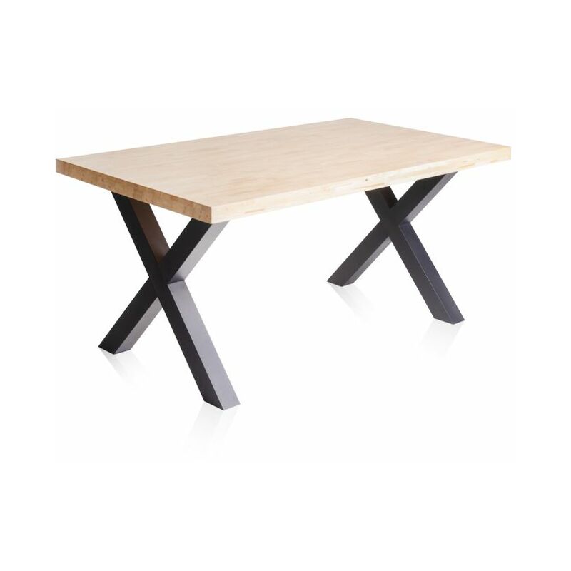 

Abecedario - Mesa de comedor X-Loft 160Roble salvaje-negro160x90