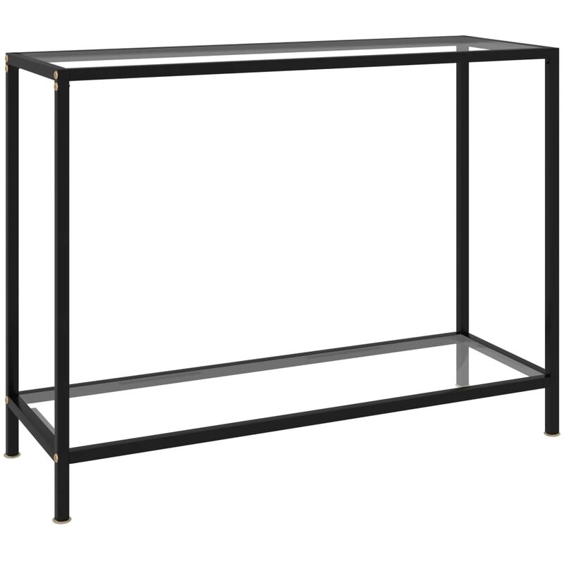 

Mesa de consola transparente vidrio templado 100x35x75 cm