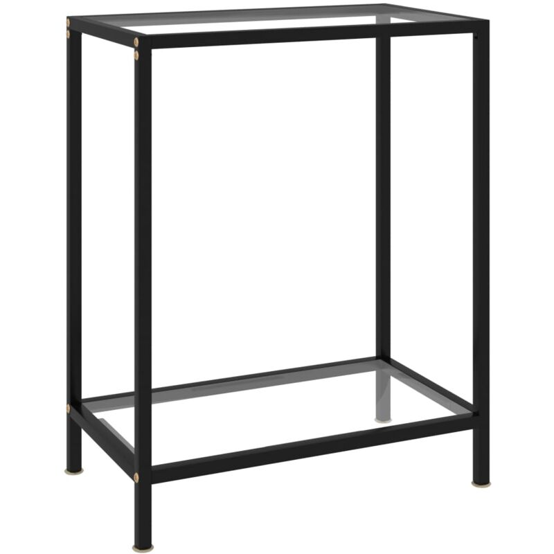 

vidaXL Mesa de Consola Vidrio Templado Transparente 60x35x75 cm - Transparente