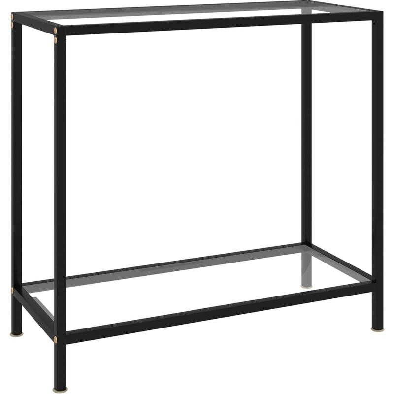 

Youthup - Mesa de consola transparente vidrio templado 80x35x75 cm - Transparente