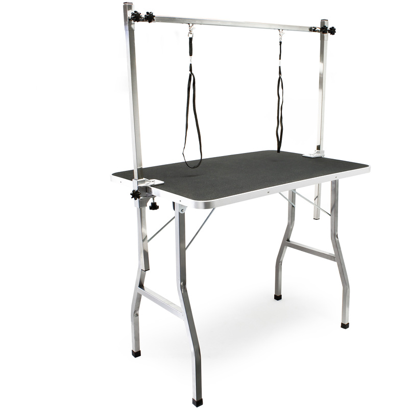 

Mesa para corte canina con 2 lazos peluqueria mascotas perro gato tabla