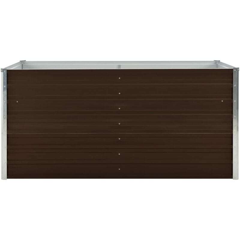 

Mesa de cultivo de acero galvanizado marron 160x80x77 cm