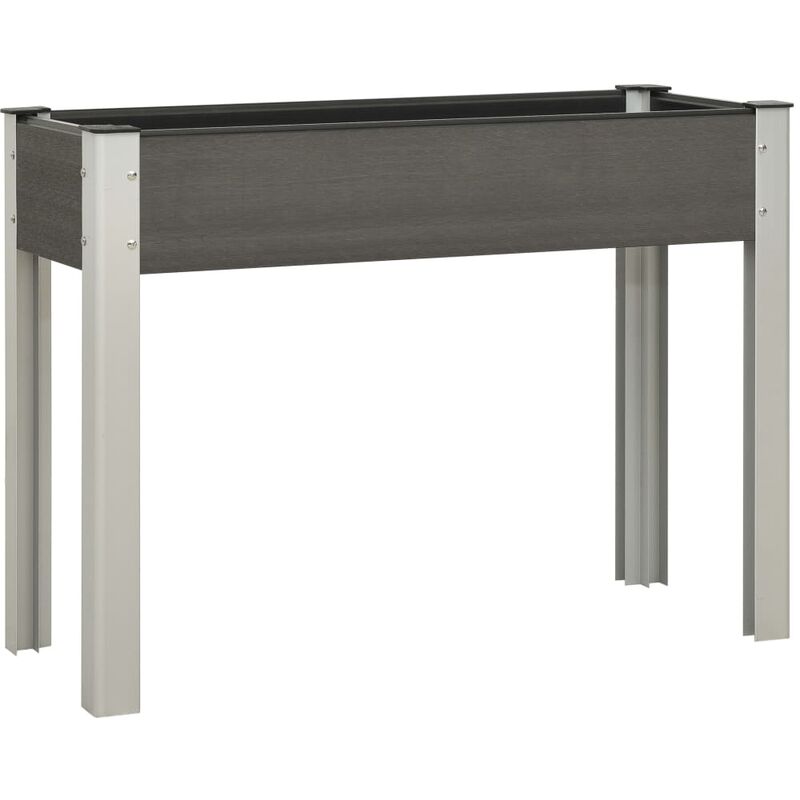 

Mesa de cultivo para jardín WPC gris 100x40x75 cm