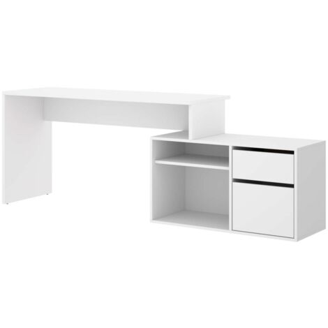 Mesa de despacho Santa Elena en blanco, 75 cm(alto)139 cm(ancho)50 cm(fondo)