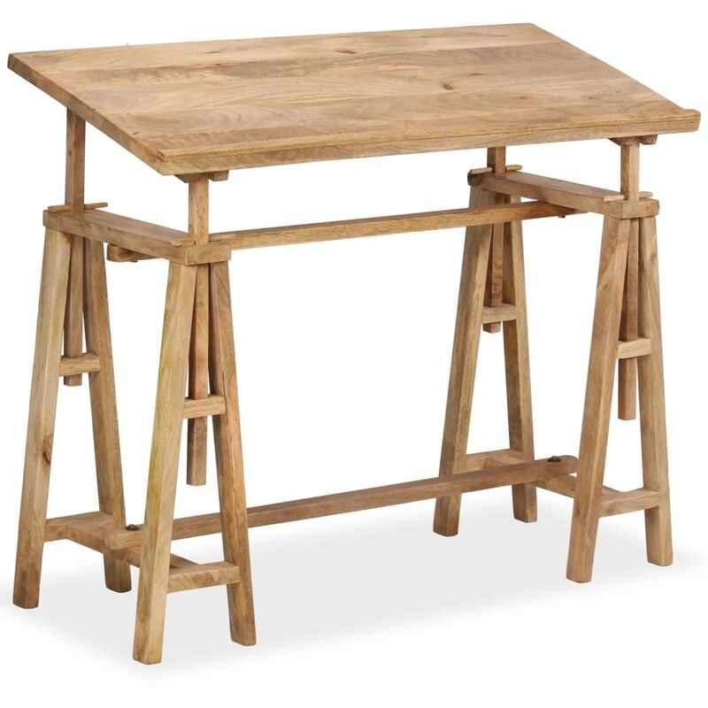 

Mesa de dibujo de madera maciza de mango 116x50x76 cm