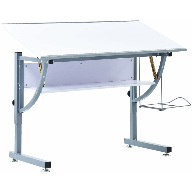 

Mesa de dibujo para adolescentes MDF blanco 110x60x87 cm