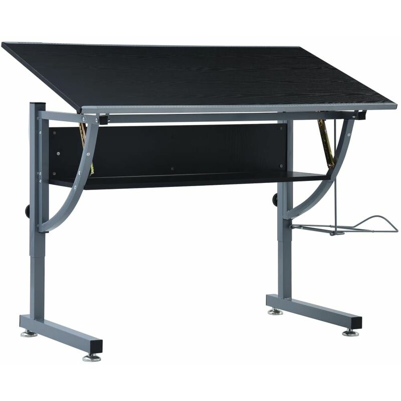 

Mesa de Dibujo para Adolescentes MDF 110x60x87 cm Negro - Negro - Vidaxl