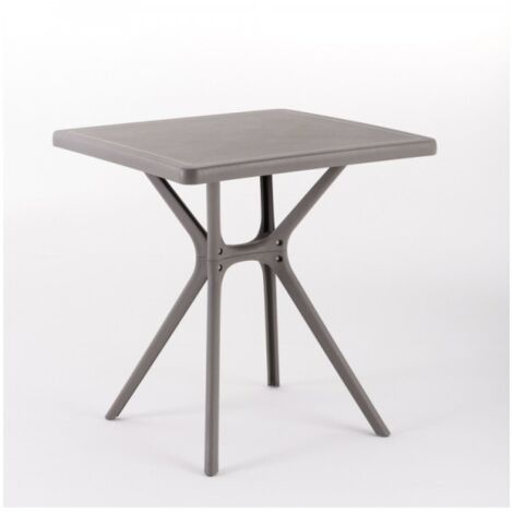 Mesa de diseño Hugo de Flow en taupe