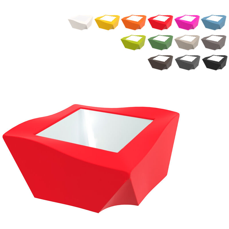 

Mesa de diseño moderno para bar y para hogar local Kami Ni | Color: Rojo - Slide