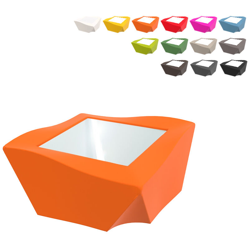 

Mesa de diseño moderno para bar y para hogar local Kami Ni | Color: Naranja - Slide