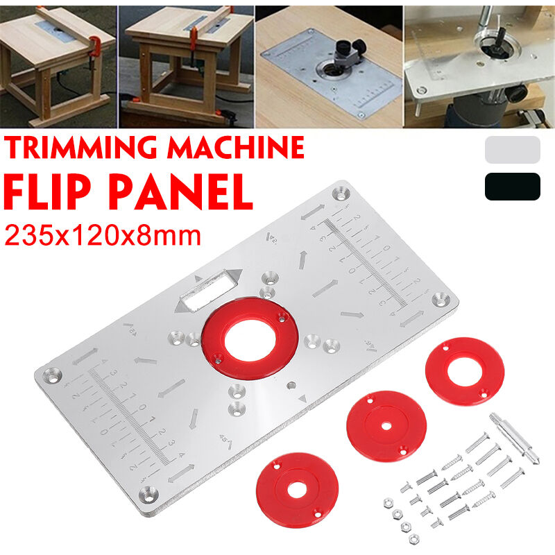 

Mesa de enrutador Placa de inserción Bancos de carpintería Enrutador de madera de aluminio Modelos de recortadora Máquina de grabado con 4