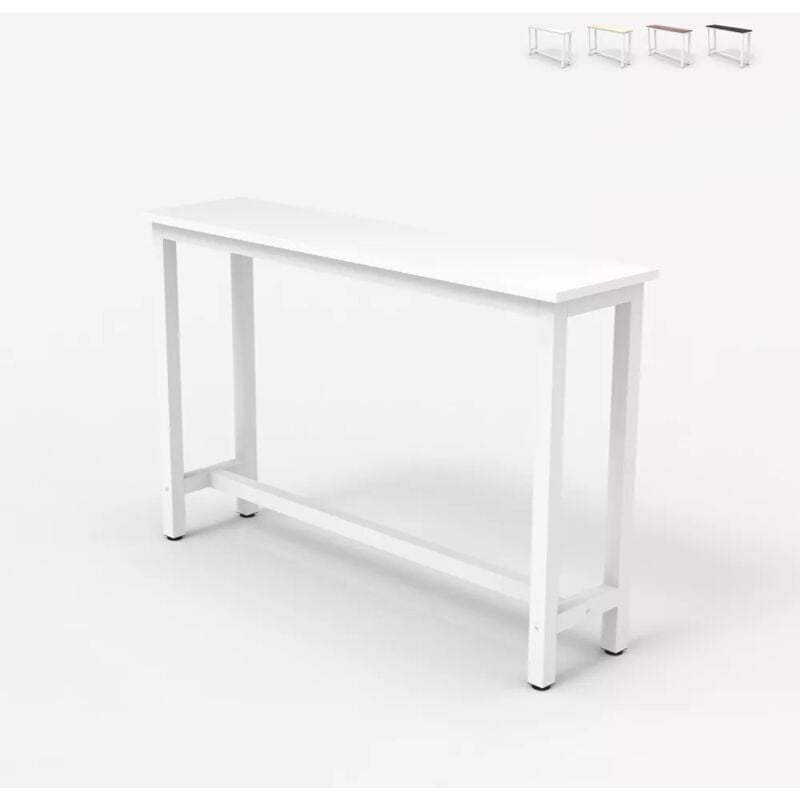 

Mesa de entrada 120x40cm de madera y metal Welcome light | Color: Blanco