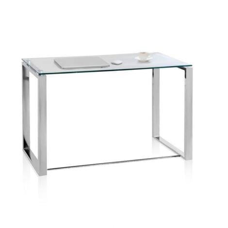 Mesa de escritorio Benetto Metal cromado 100cm (ancho) x 72cm (alto) - Metal cromado