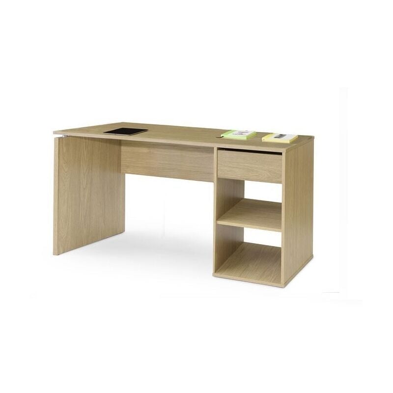 

Mesa de Escritorio Burgos 5014 con cajón (ancho 140cm) | Roble
