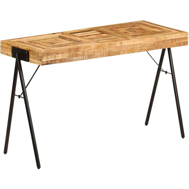 

Mesa de escritorio de madera maciza de mango 118x50x75 cm - Marrón