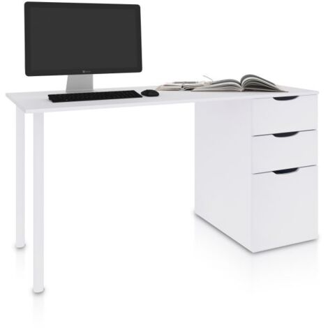 Mesa de escritorio Luma Blanco Artik (Blanco Mate) (ancho) x 74cm (alto)