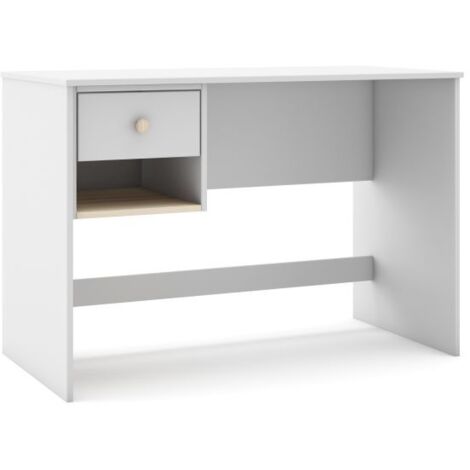Mesa de escritorio Misty Breeze Blanco - Oak Soft (ancho) x 75cm (alto)