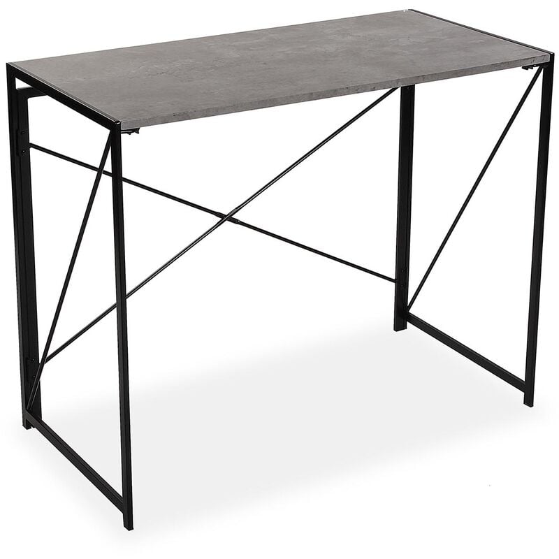 

Jack Mesa Escritorio para el Ordenador, Mesa de Estudio, 74x45x90cm - Gris - Versa