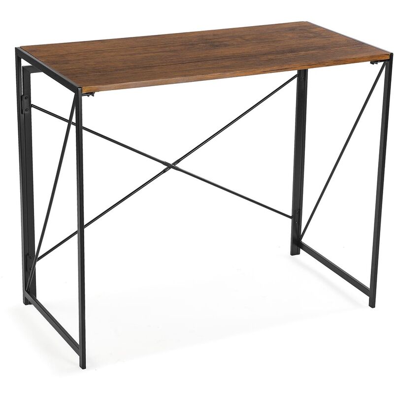 

Jack Mesa Escritorio para el Ordenador, Mesa de Estudio, 74x45x90cm - Marrón - Versa