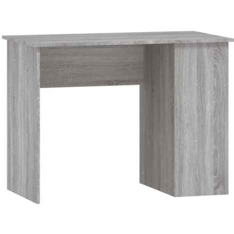 Mesa de escritorio puesto de trabajo mueble de ordenador estudio sonoma 100 x 55 x 75 cm madera contrachapada gris 020023942