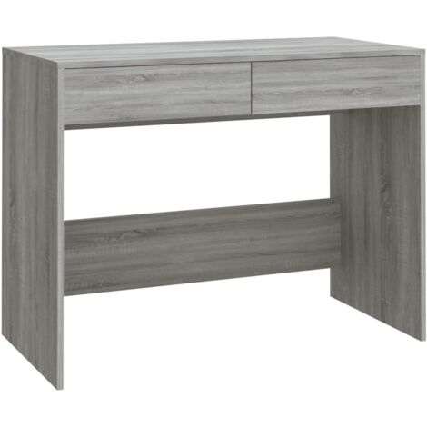 Mesa de escritorio puesto de trabajo mueble de ordenador estudio sonoma 101 x 50 x 76,5 cm madera contrachapada gris 020023943