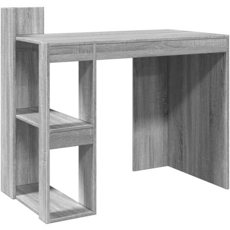 Mesa de escritorio puesto de trabajo mueble de ordenador estudio sonoma 103,5 x 56,5 x 94 cm madera contrachapada gris 020023945