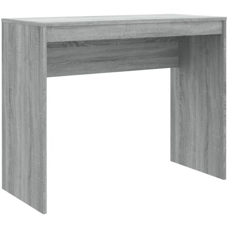 Mesa de escritorio puesto de trabajo mueble de ordenador estudio sonoma 90 x 40 x 72 cm madera contrachapada gris 020023966