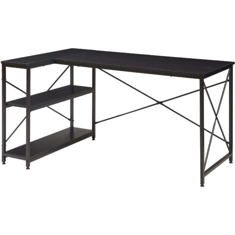 Mesa de escritorio/trabajo 137 x 88 x 75 cm Negro 030009065