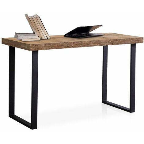 Mesa de estudio Natural Roble boreal – Negro 120
